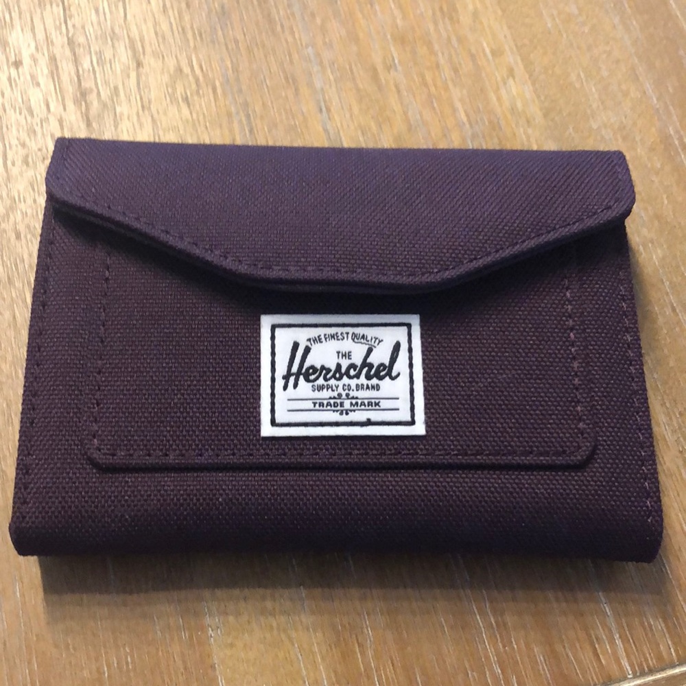 Herschel purple canvas wallet